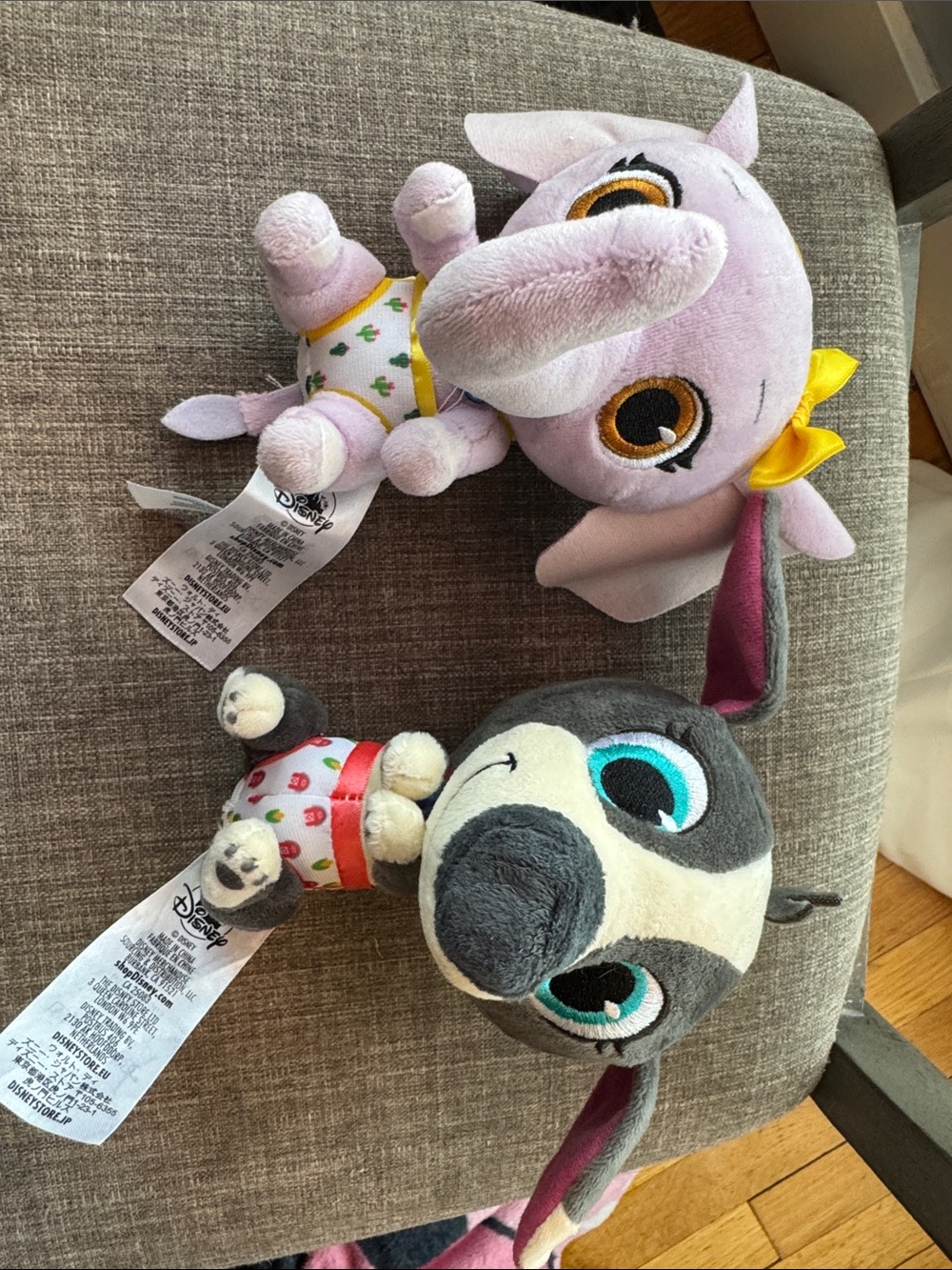 Disney T.O.T.S Pablo Puppy and Ellie Elephant plush